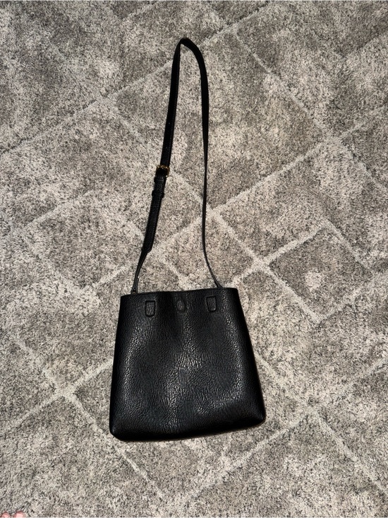 Urban Outfitters Handbags - Urban Outfitters Black Pebbled Leather Crossbody Bag
